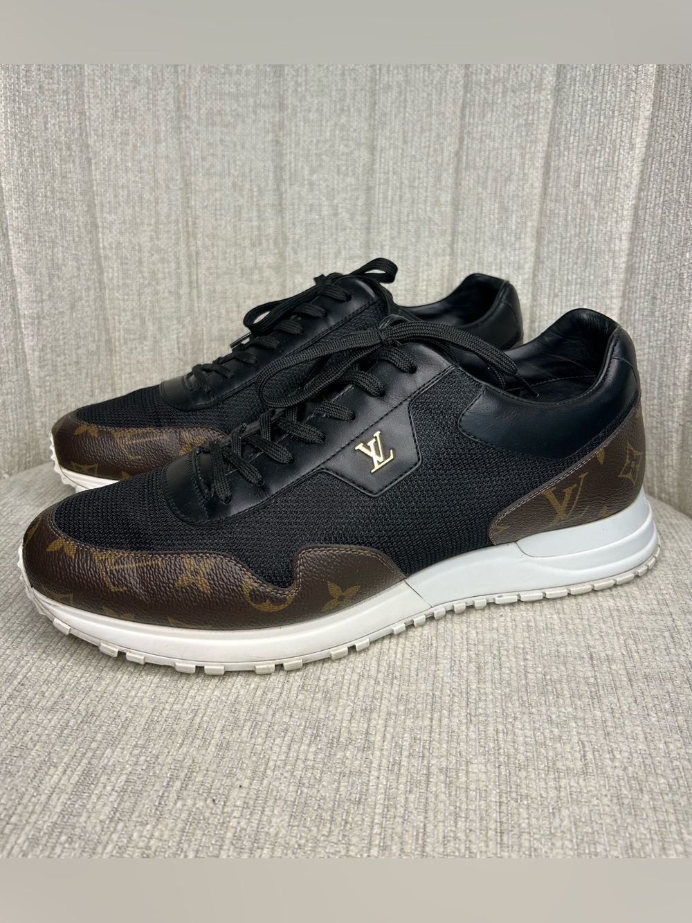 Louis Vuitton Men’s Black Brown Monogram Sneakers